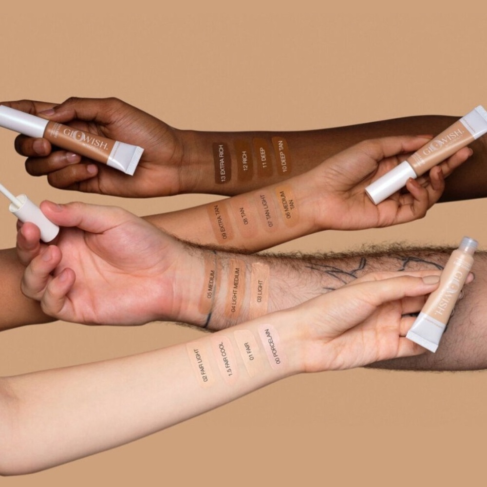 Huda‎ Beauty GloWish Bright Light Concealer New in Box Rich Extra Rich Tan